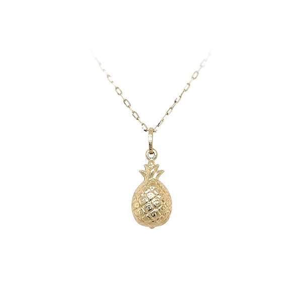 Gold-Anhänger Obst Ananas