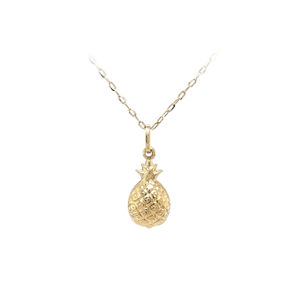 Gold-Anhänger Obst Ananas
