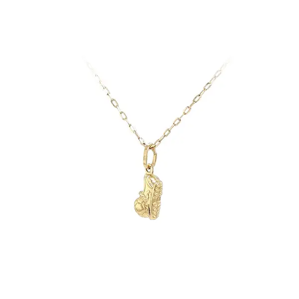 Gold-Anhänger Fußball mit Ball