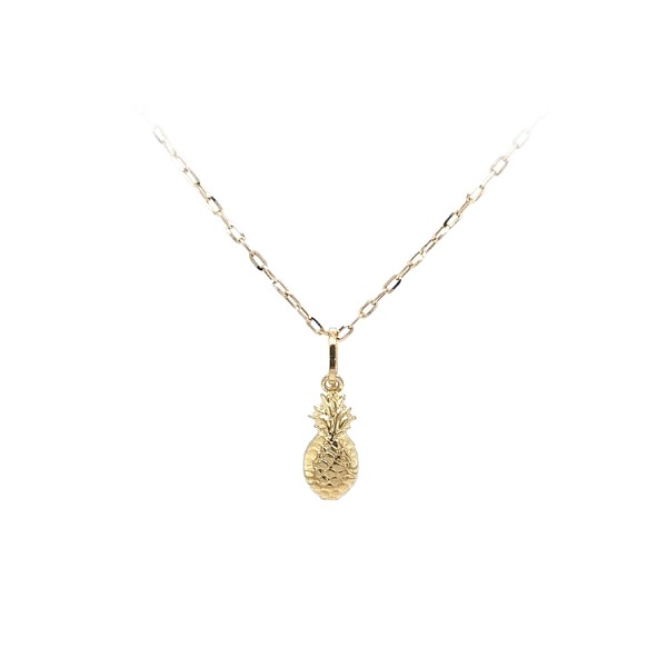 Gold-Anhänger Obst Ananas