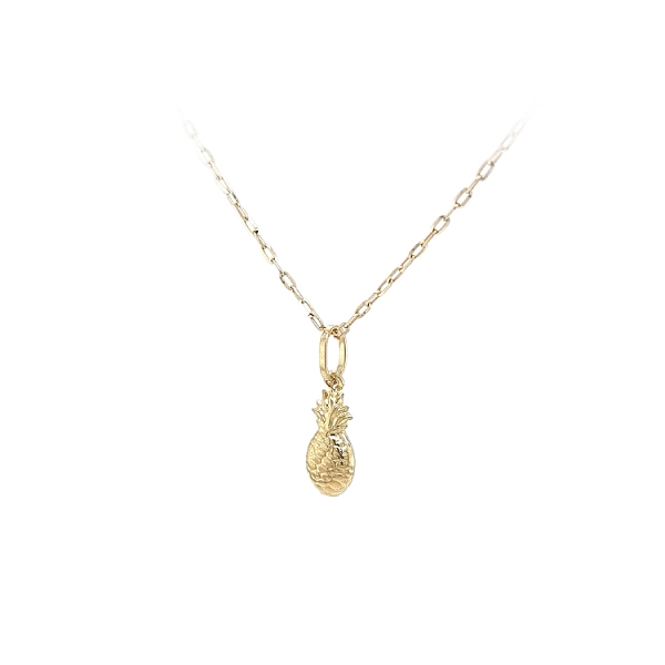 Gold-Anhänger Obst Ananas