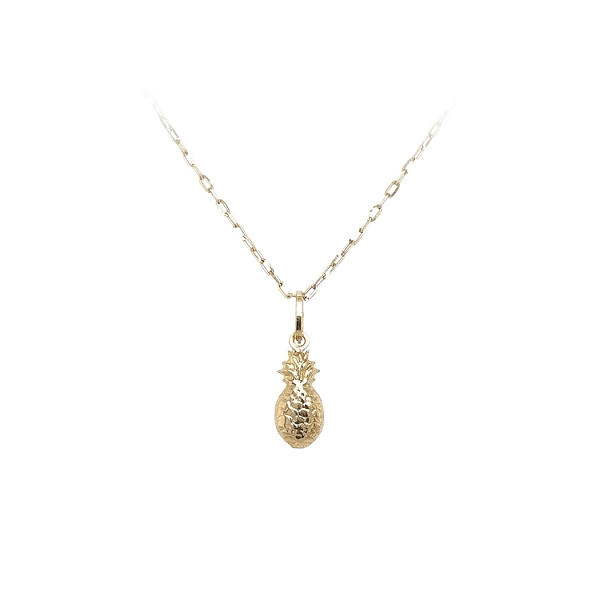 Gold-Anhänger Obst Ananas