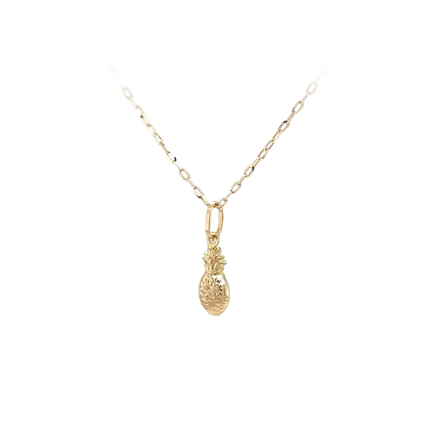 Gold-Anhänger Obst Ananas