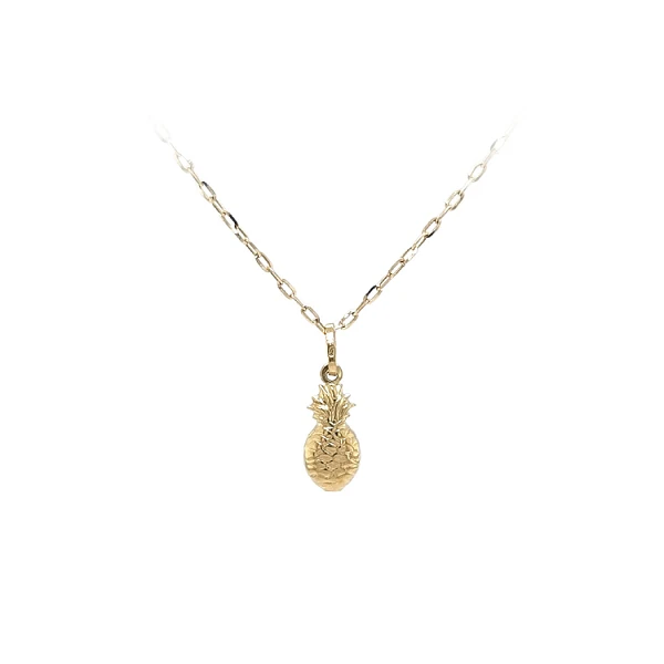Gold-Anhänger Obst Ananas