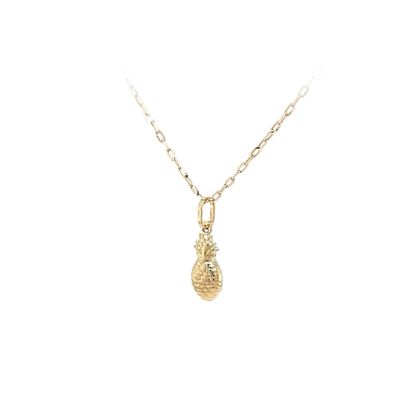 Gold-Anhänger Obst Ananas