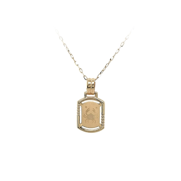Gold-Anhänger Zeichen des Krebses