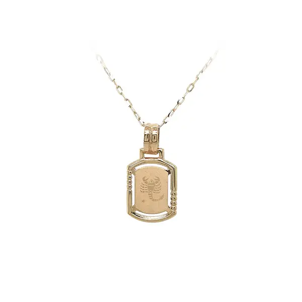 Gold-Anhänger Zeichen des Skorpions