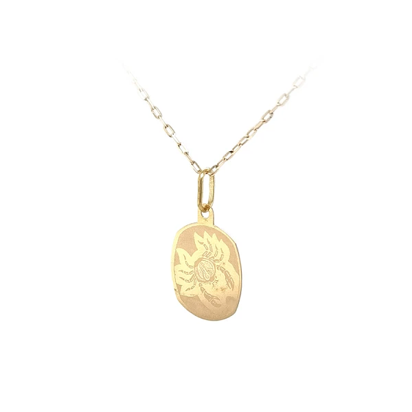Gold-Anhänger Zeichen des Krebses