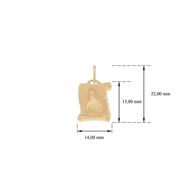Gold-Anhänger Zeichen der Jungfrau