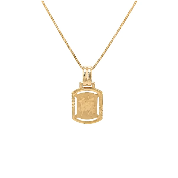 Gold-Anhänger Zeichen des Schütze