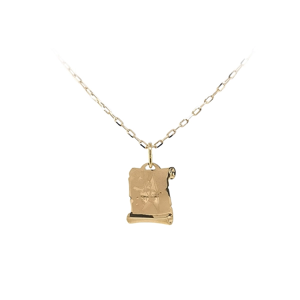 Gold-Anhänger Zeichen des Schütze