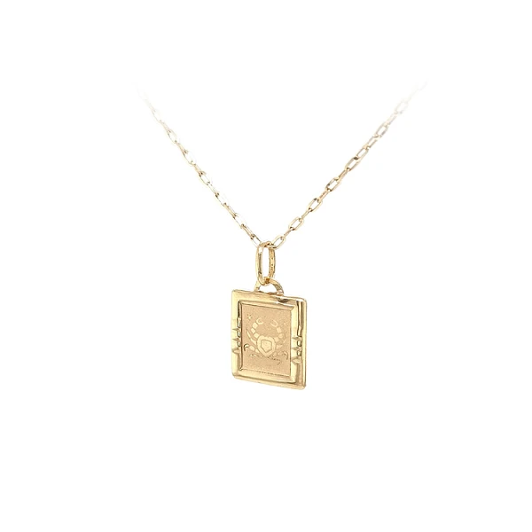 Gold-Anhänger Zeichen des Krebses