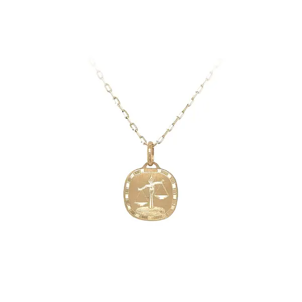 Gold-Anhänger Zeichen der Waage