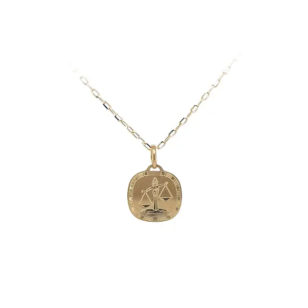 Gold-Anhänger Zeichen der Waage
