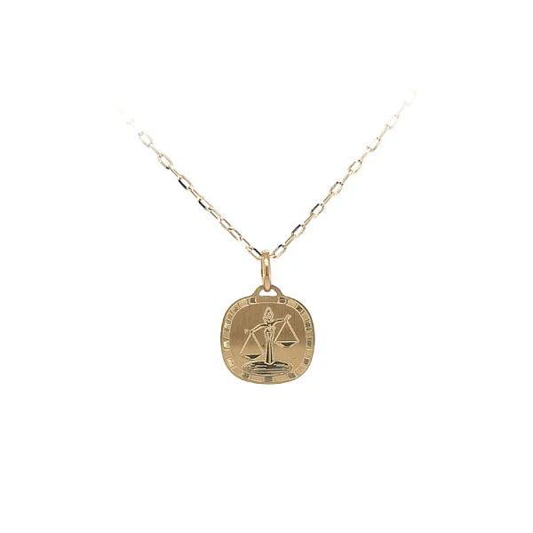 Gold-Anhänger Zeichen der Waage