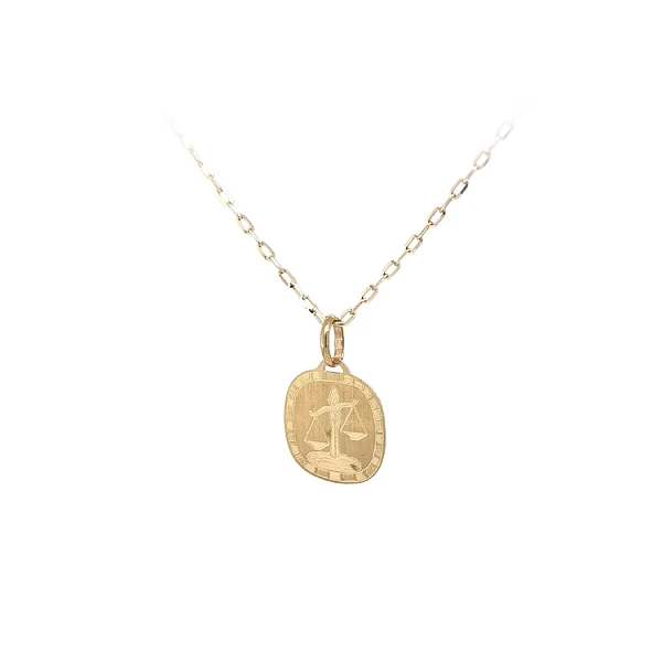 Gold-Anhänger Zeichen der Waage
