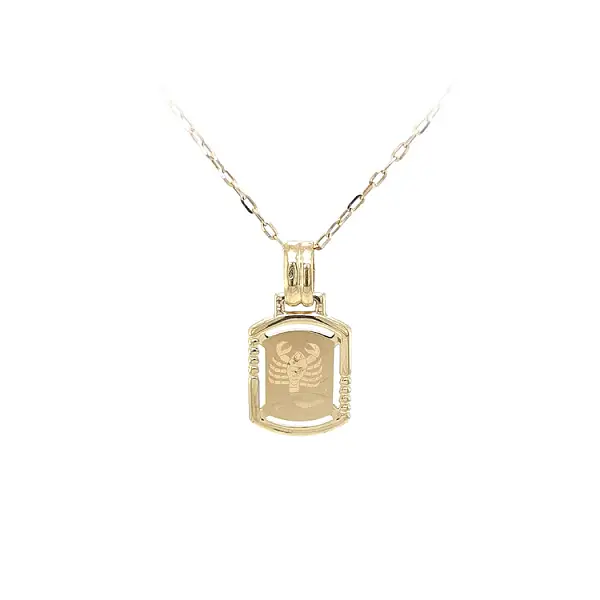 Gold-Anhänger Zeichen des Skorpions