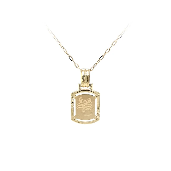 Gold-Anhänger Zeichen des Skorpions