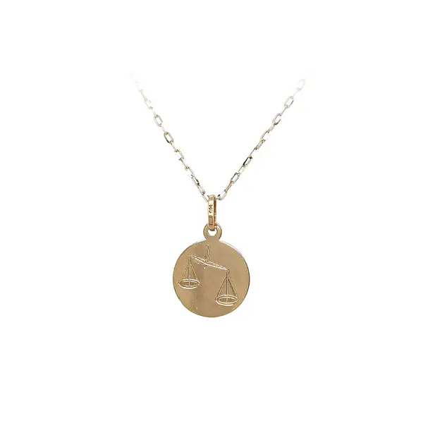 Gold-Anhänger Zeichen der Waage