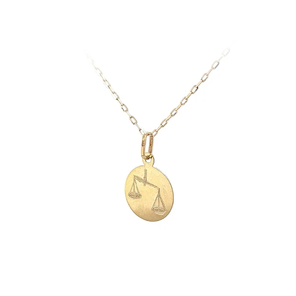 Gold-Anhänger Zeichen der Waage