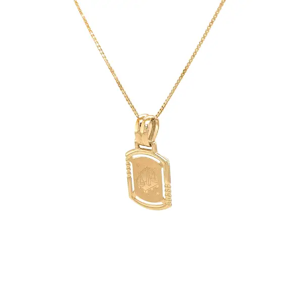 Gold-Anhänger Zeichen der Waage