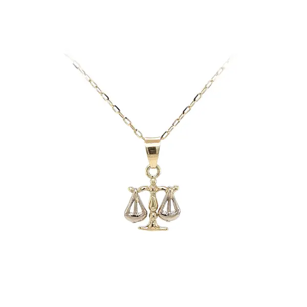 Gold-Anhänger Zeichen der Waage