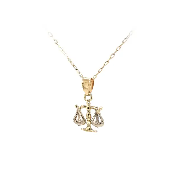 Gold-Anhänger Zeichen der Waage