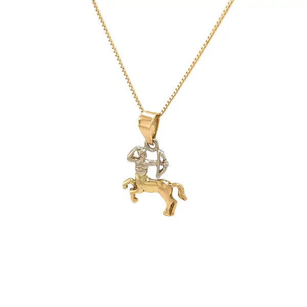 Gold-Anhänger Zeichen des Schütze