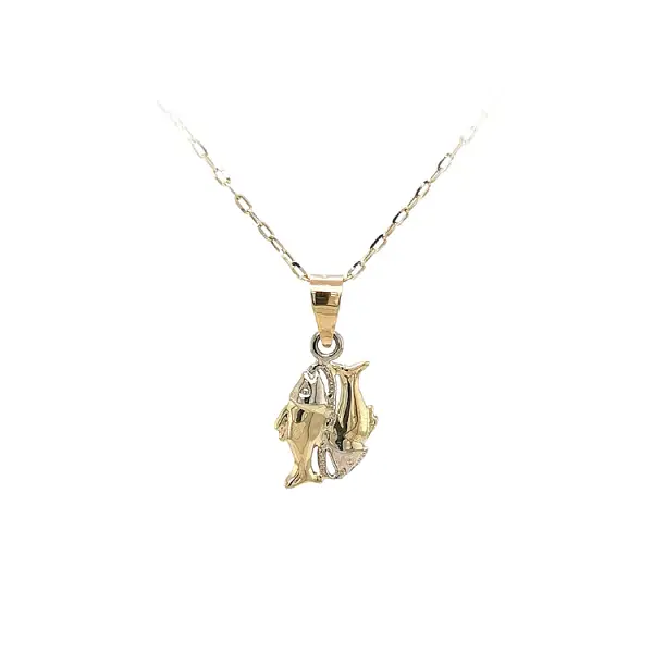 Gold-Anhänger Zeichen des Fisches