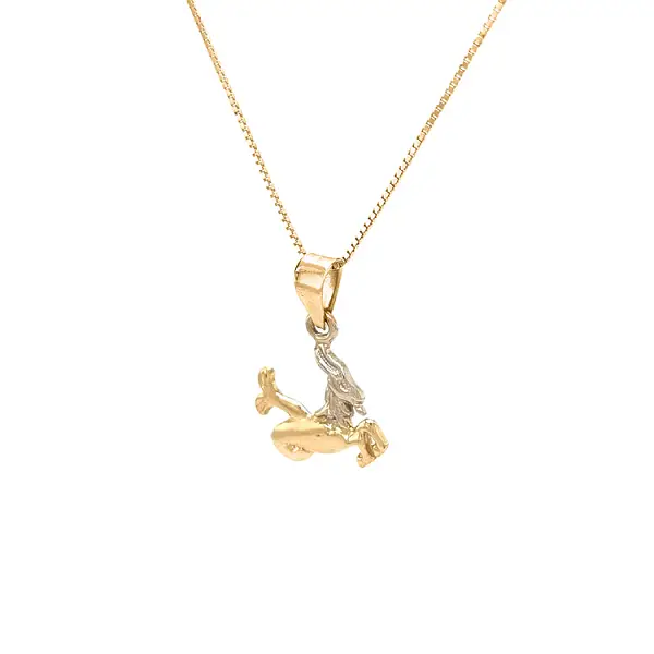 Gold-Anhänger Zeichen des Steinbocks