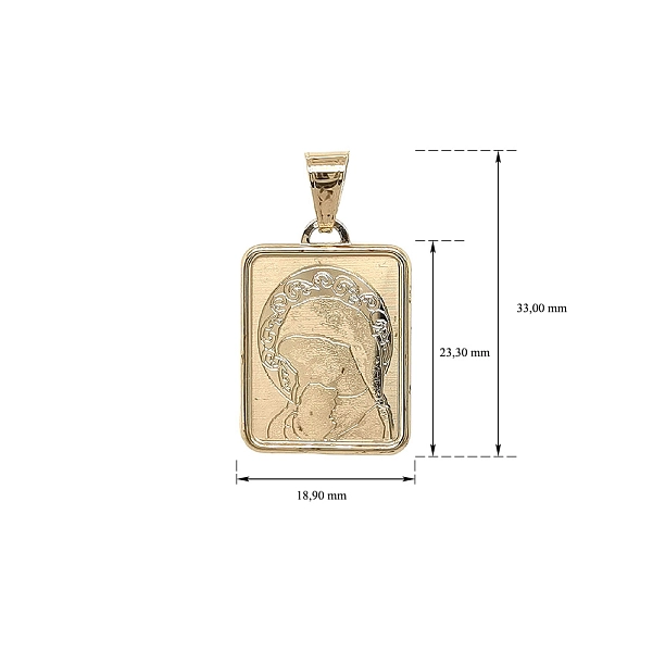 Gold-Anhänger Madonna Jungfrau Maria