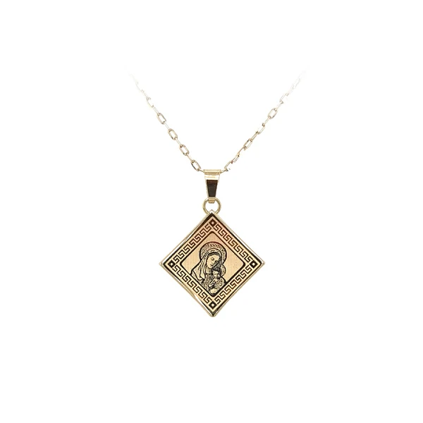 Gold-Anhänger Madonna Maria mit Jesuskind