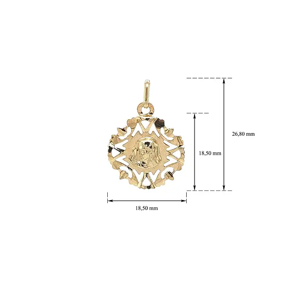 Gold-Anhänger Madonna Jungfrau Maria