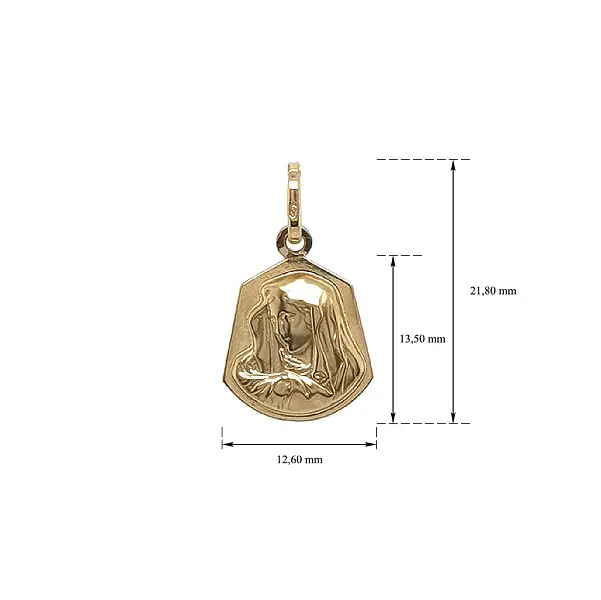 Gold-Anhänger Madonna Jungfrau Maria