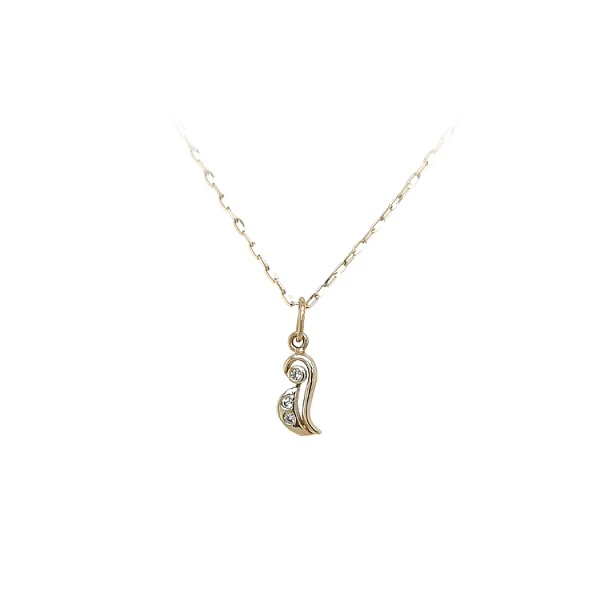Gold-Anhänger mit Zirkon