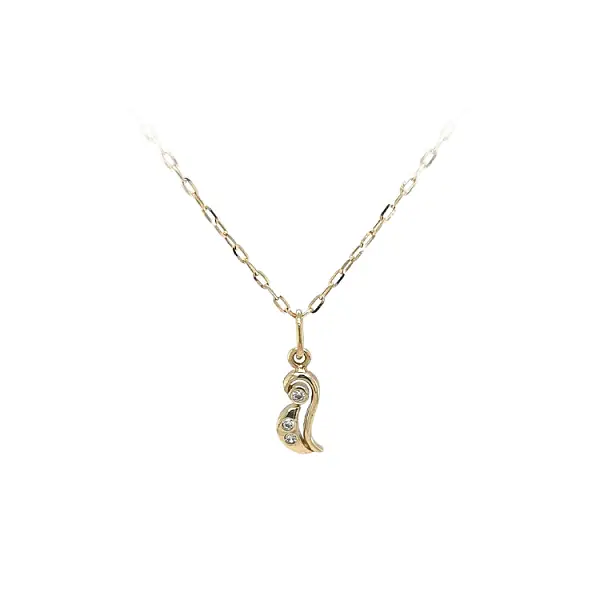 Gold-Anhänger mit Zirkon