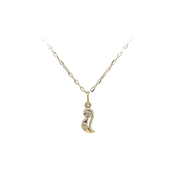 Gold-Anhänger mit Zirkon
