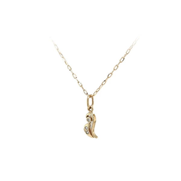 Gold-Anhänger mit Zirkon