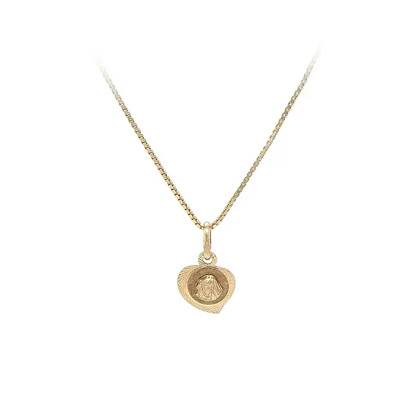 Gold-Anhänger Madonna im Herzen des Glaubens