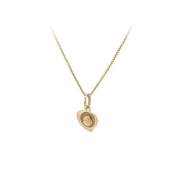 Gold-Anhänger Madonna im Herzen des Glaubens