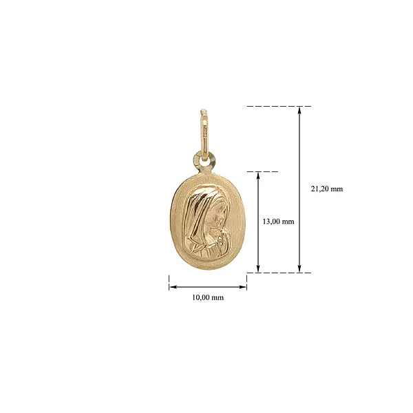 Gold-Anhänger Madonna Jungfrau Maria