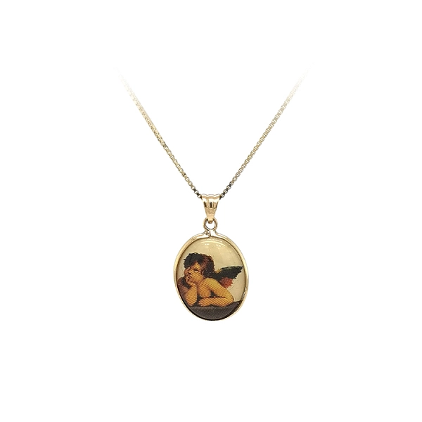 Gold-Anhänger Engel