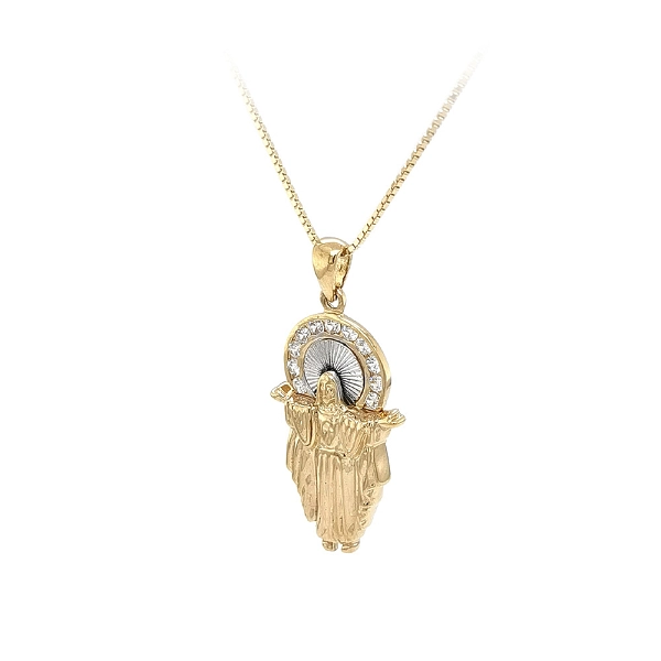 Anhänger mit Jesus Christus aus kombiniertem Gold