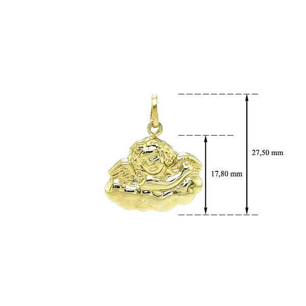 Gold-Anhänger Engel