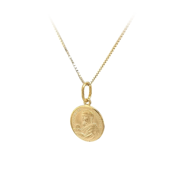 Gold-Anhänger Medaillon Heiliger Pater Pio