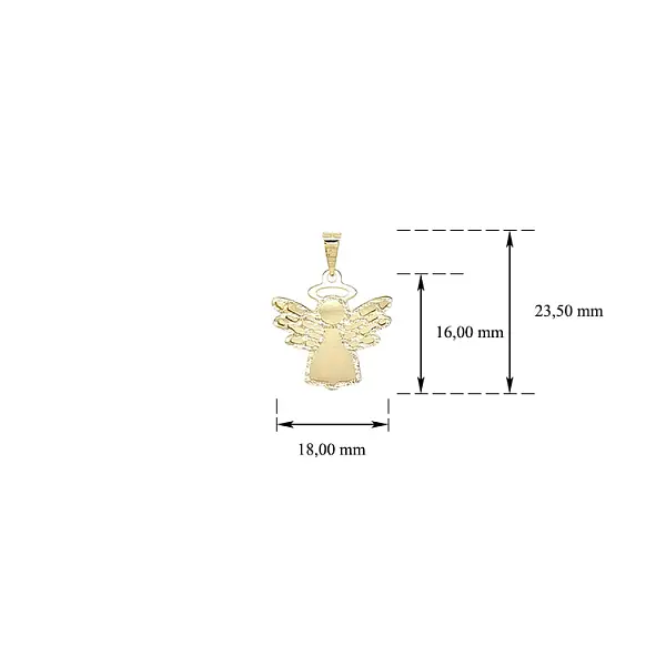 Gold-Anhänger Engel