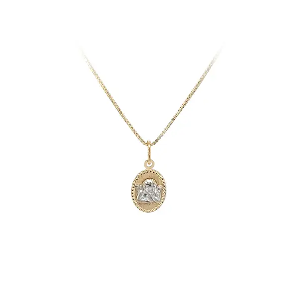 Anhänger Chrysantheme Kombiniert Gold