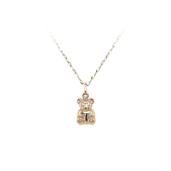 Goldener Teddybär-Anhänger