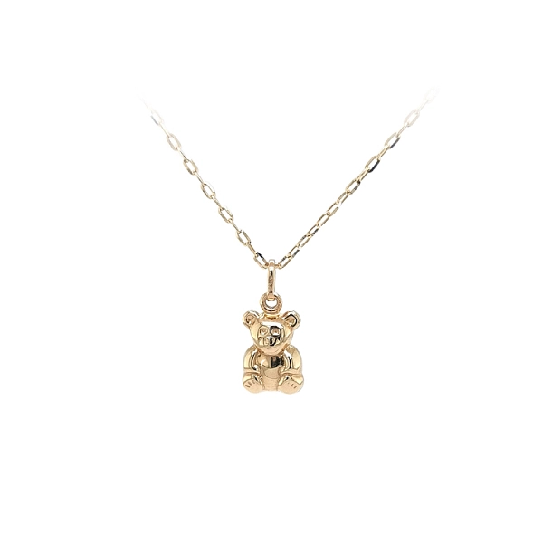 Goldener Teddybär-Anhänger