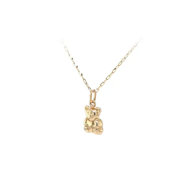 Goldener Teddybär-Anhänger